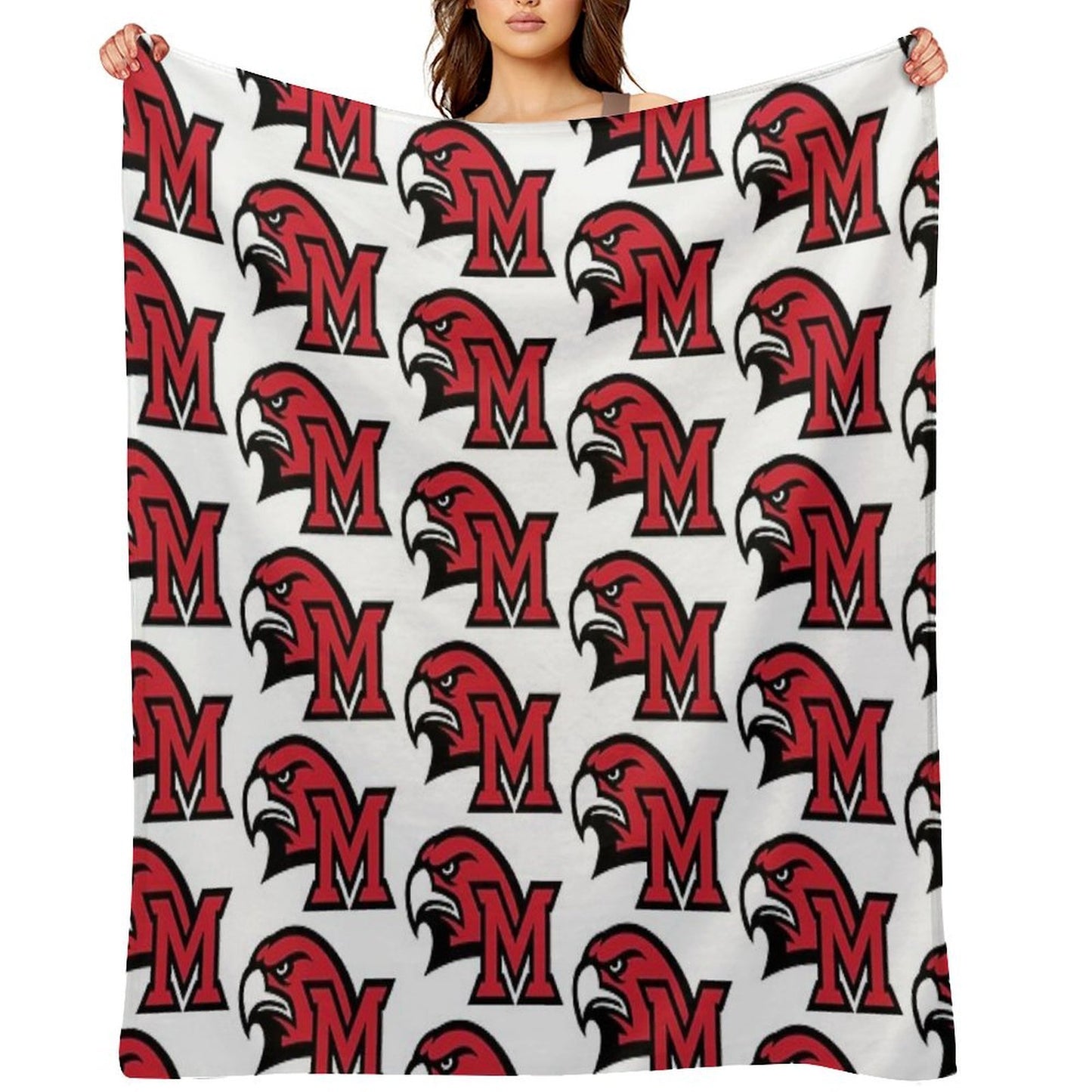 Miami University Oxford Oh Durable Throw Blanket