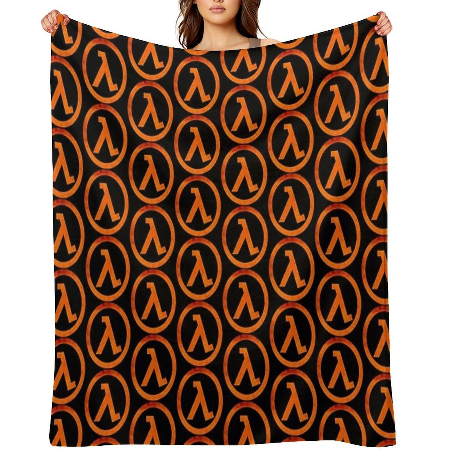 -GAMING- Half Life Rust Logo Shrink-resistant Throw Blanket