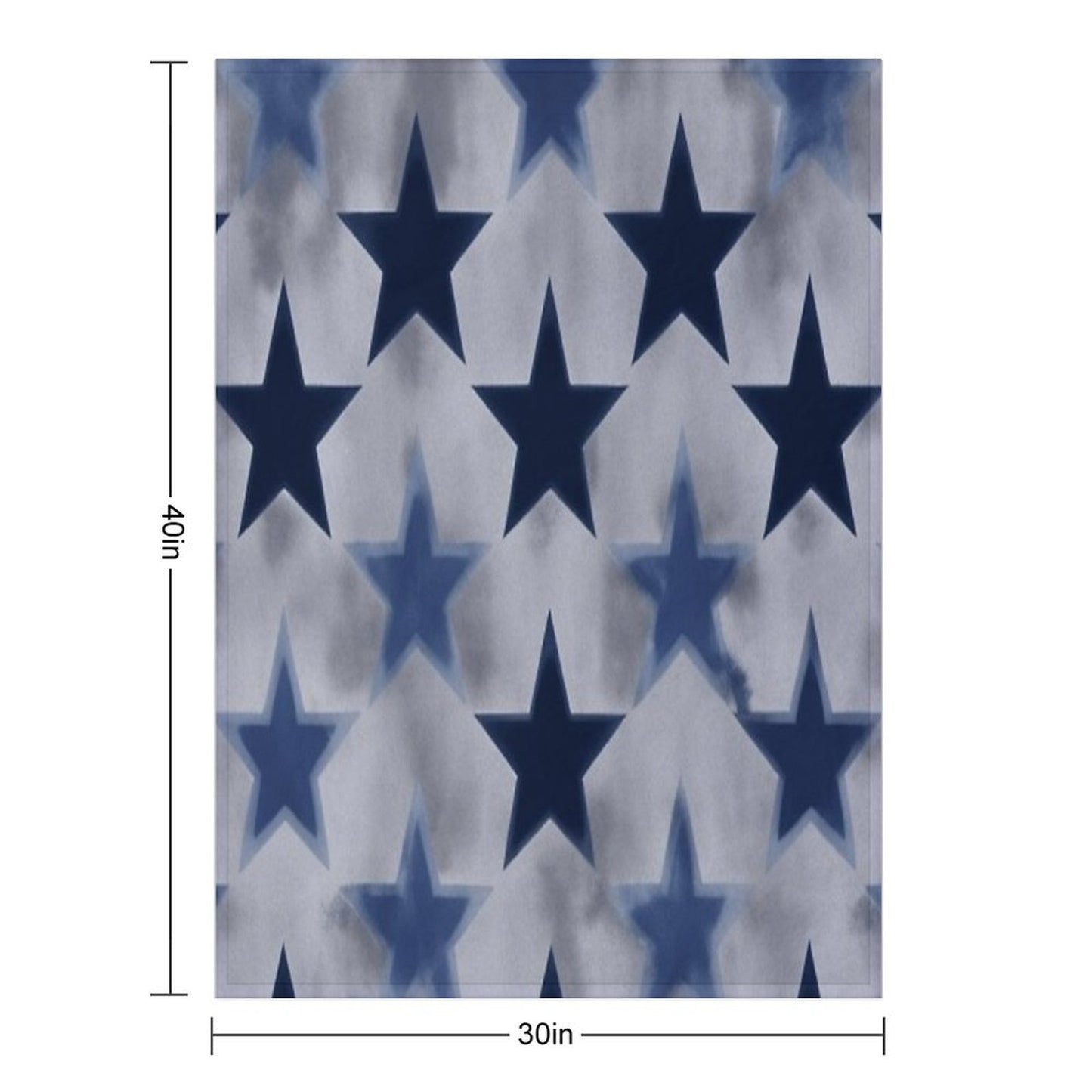 Star Pattern Machine-washable Throw Blanket