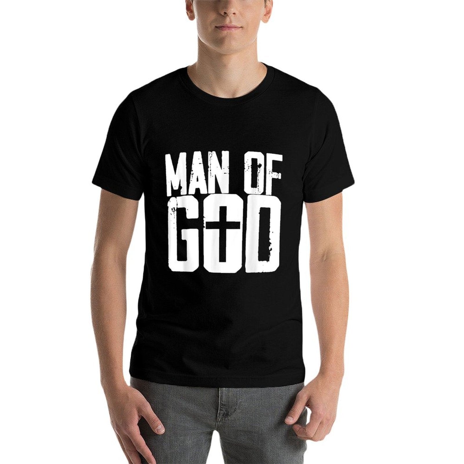 Man Of God I Jesus  Moisture-wicking T-Shirt