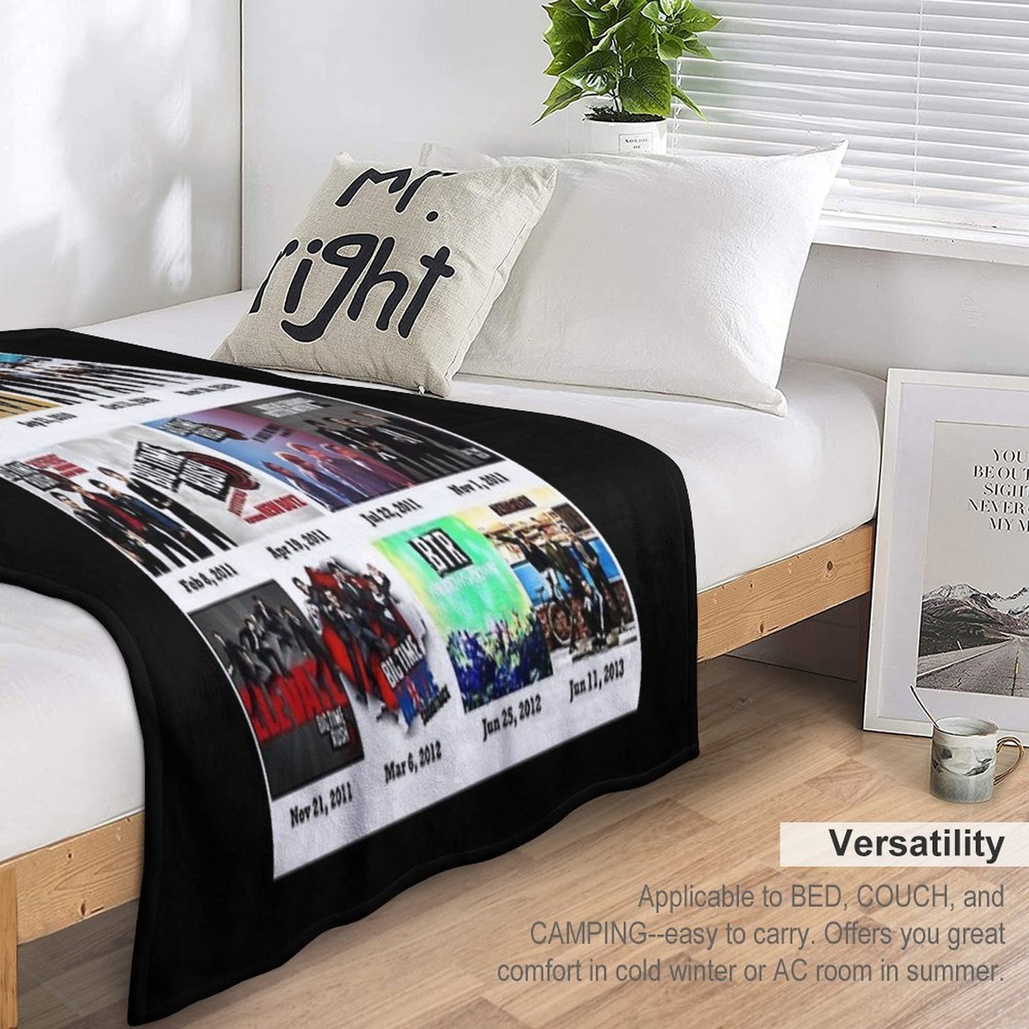 Band Famous Pictures Logo Poster Shrink-resistant Throw Blanket