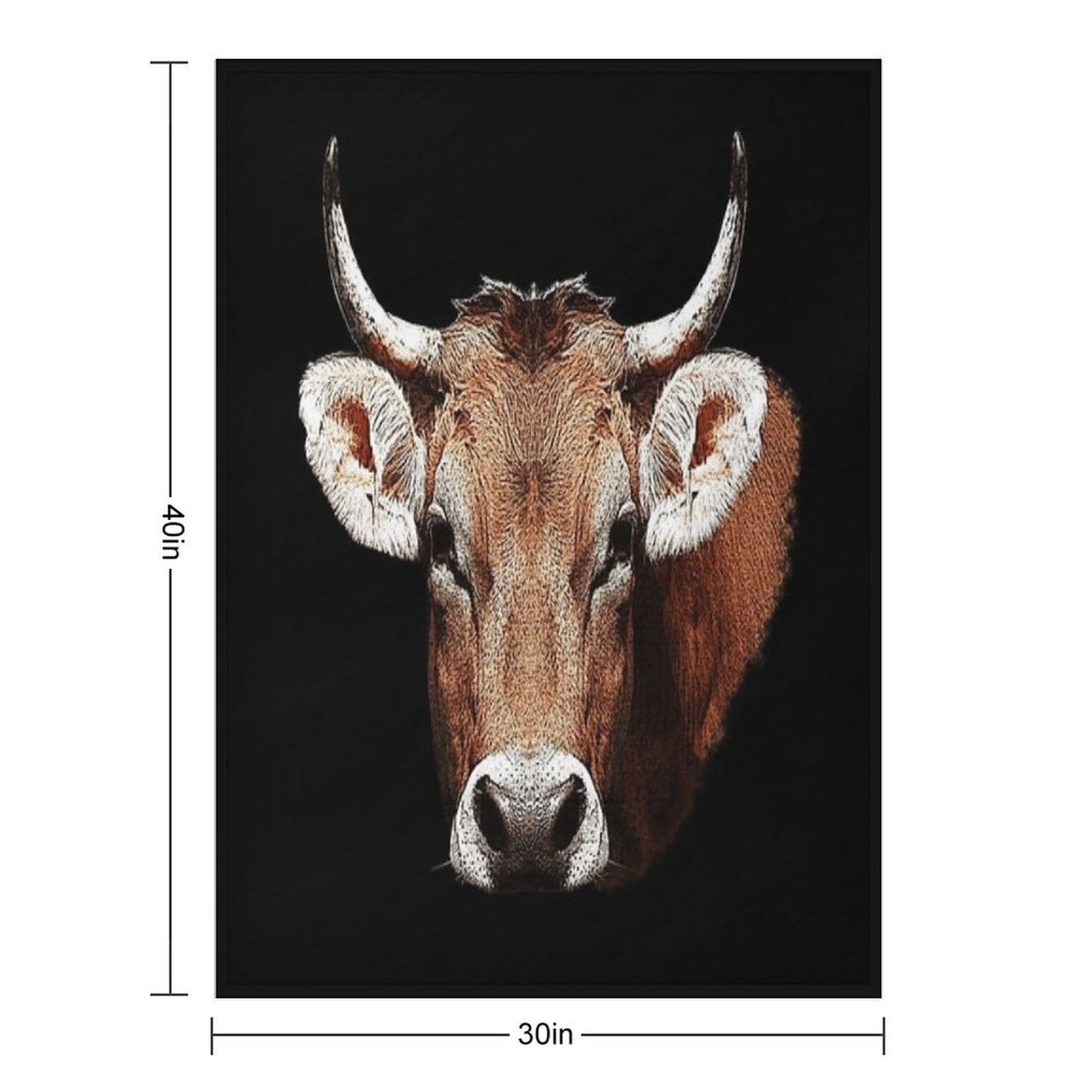 Cow Beige Rustic Country Animals Farm Animals Cute Animal Designs Girls Wrinkle-free Throw Blanket
