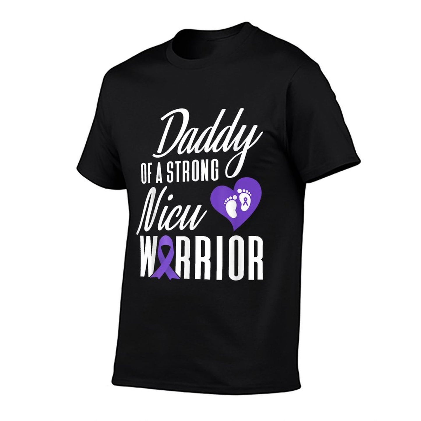 Prematurity Awareness Daddy Nicu Warrior Preemie Dad Eco-friendly Material T-Shirt