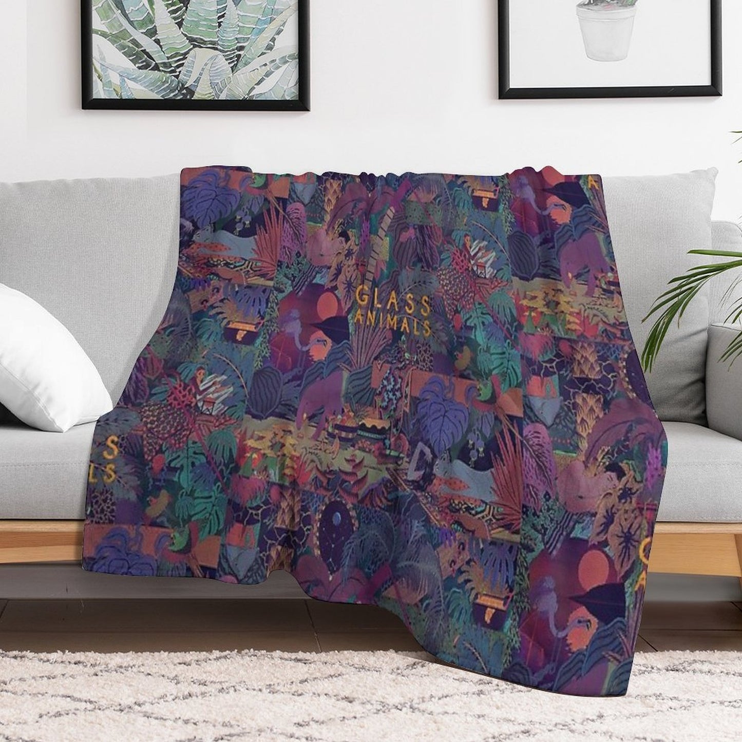 Glass Animals Zaba Eco-conscious Throw Blanket