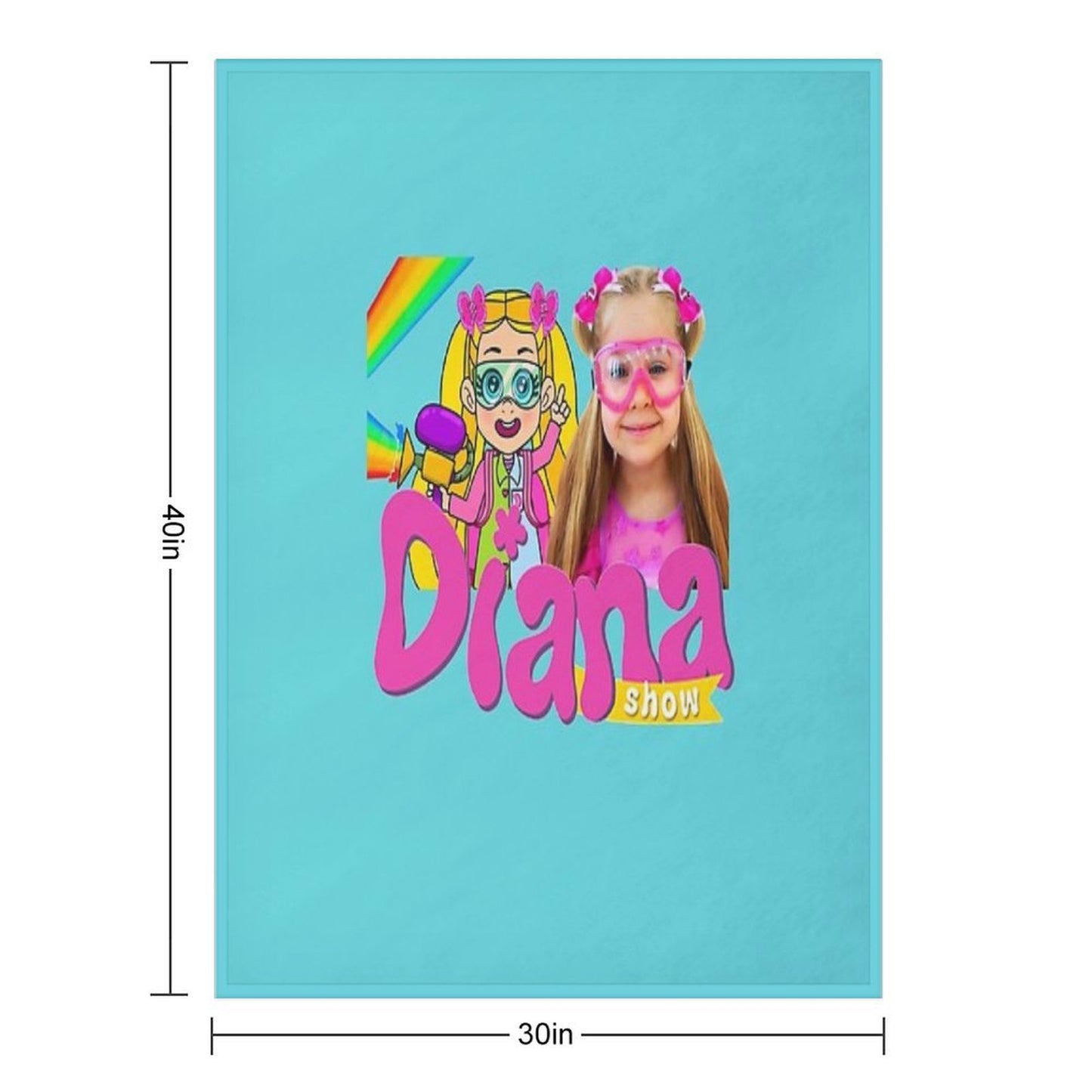 The Kids Diana And Roma Show Wrinkle-free Throw Blanket