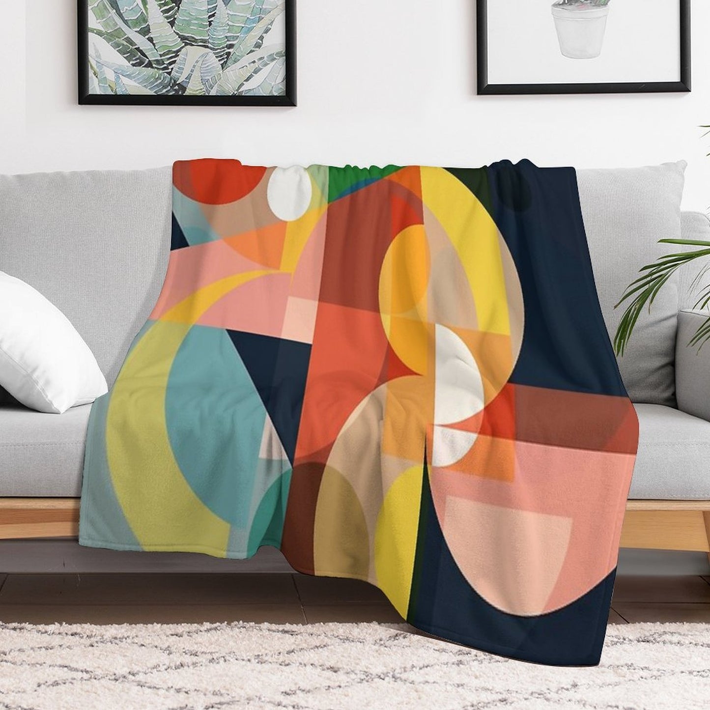Mid Century Design 4 Compact Throw Blanket