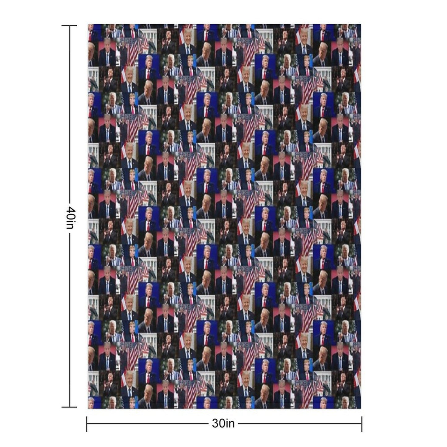 Trump Machine-washable Throw Blanket