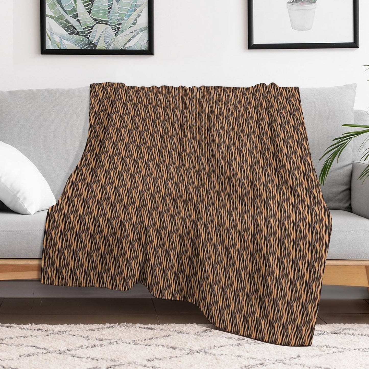 Tiger Animal Print Comfort Throw Blanket