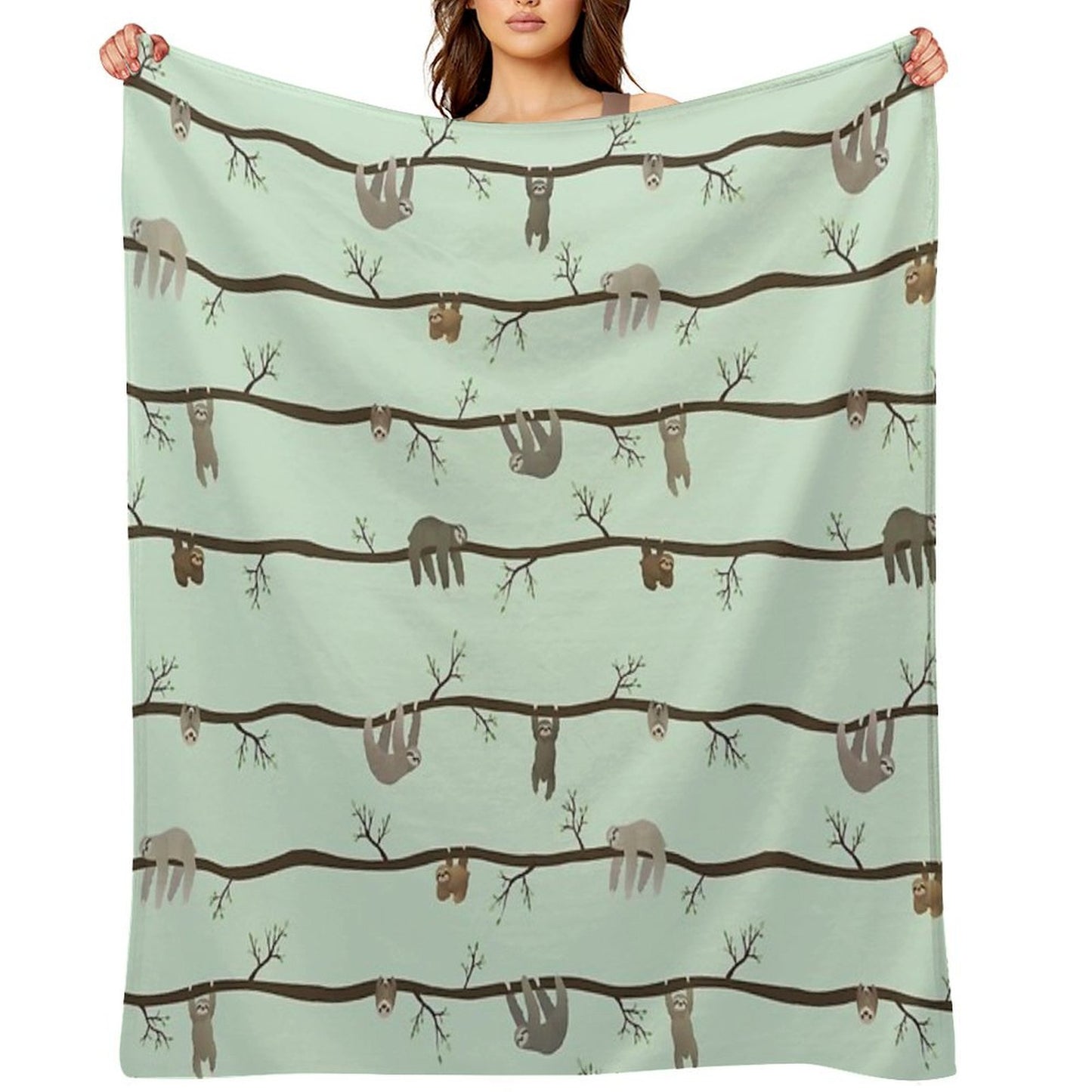 Sloths Plush Throw Blanket