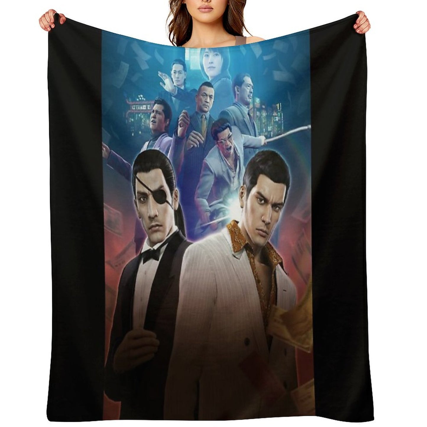Yakuza 0 Poster Eco-conscious Throw Blanket