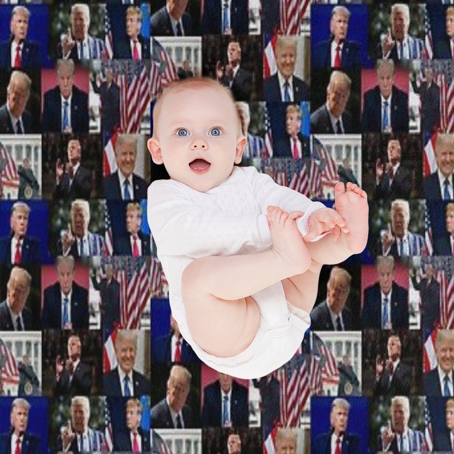Trump Machine-washable Throw Blanket