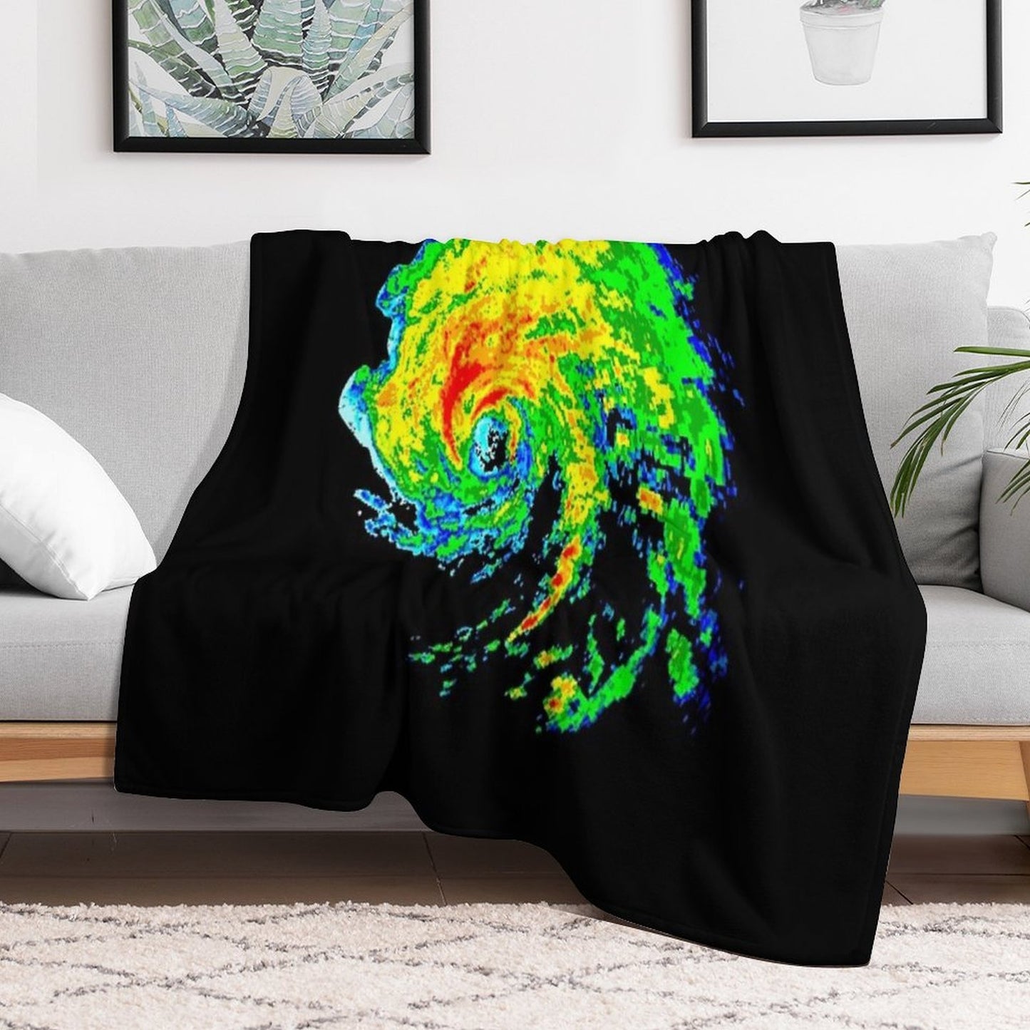 Meteorologist Storm Hunter Meteorology Student Weather Radar Image Travel-friendly Throw Blanket