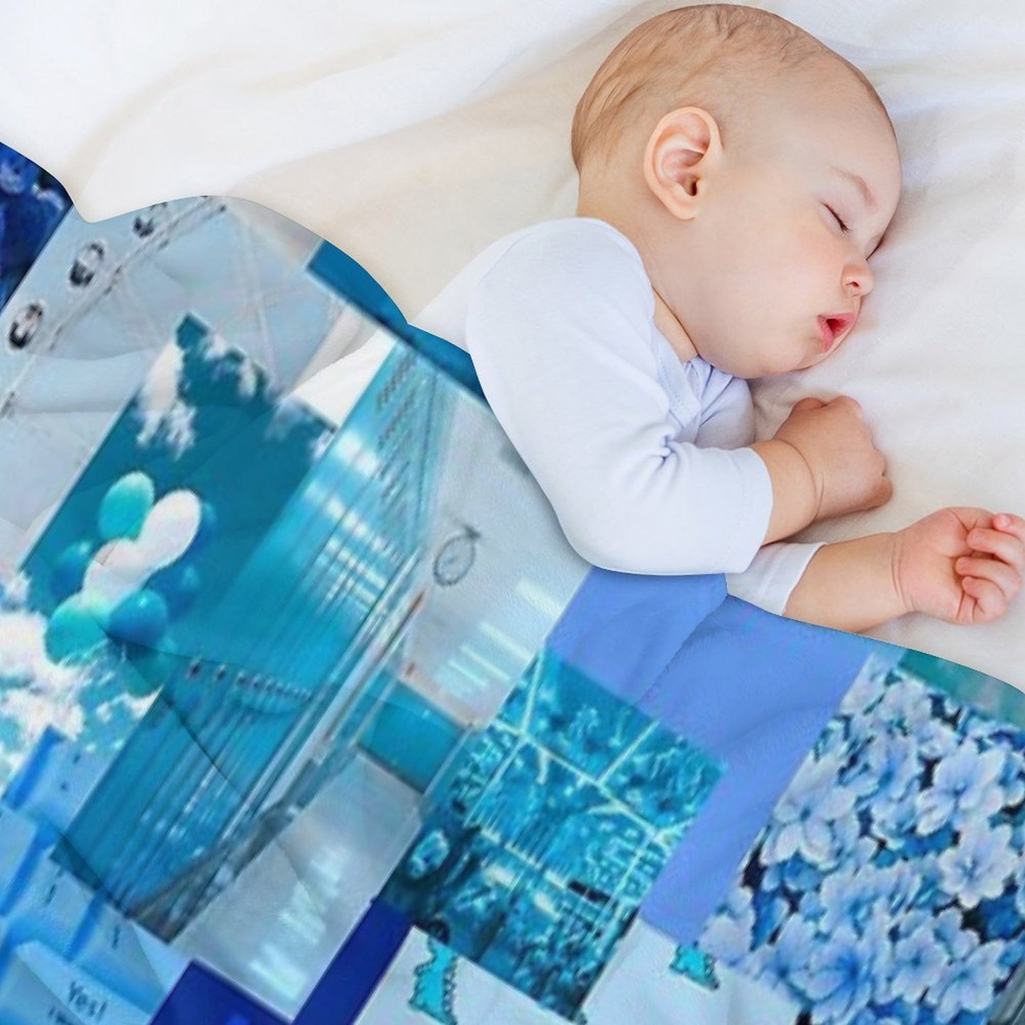 Blue Aesthetic Premium Throw Blanket