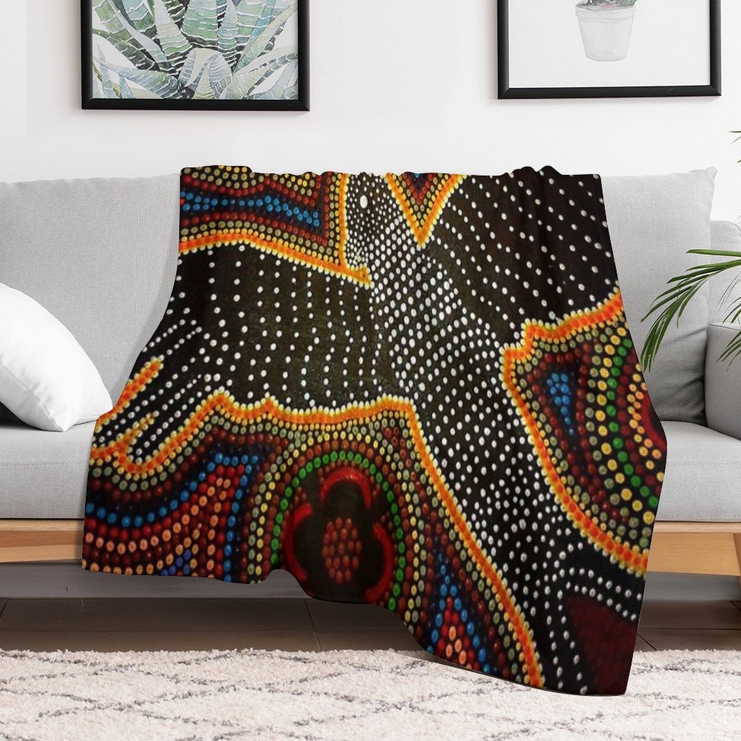 Black Cockatoo - Dreaming Versatility Throw Blanket