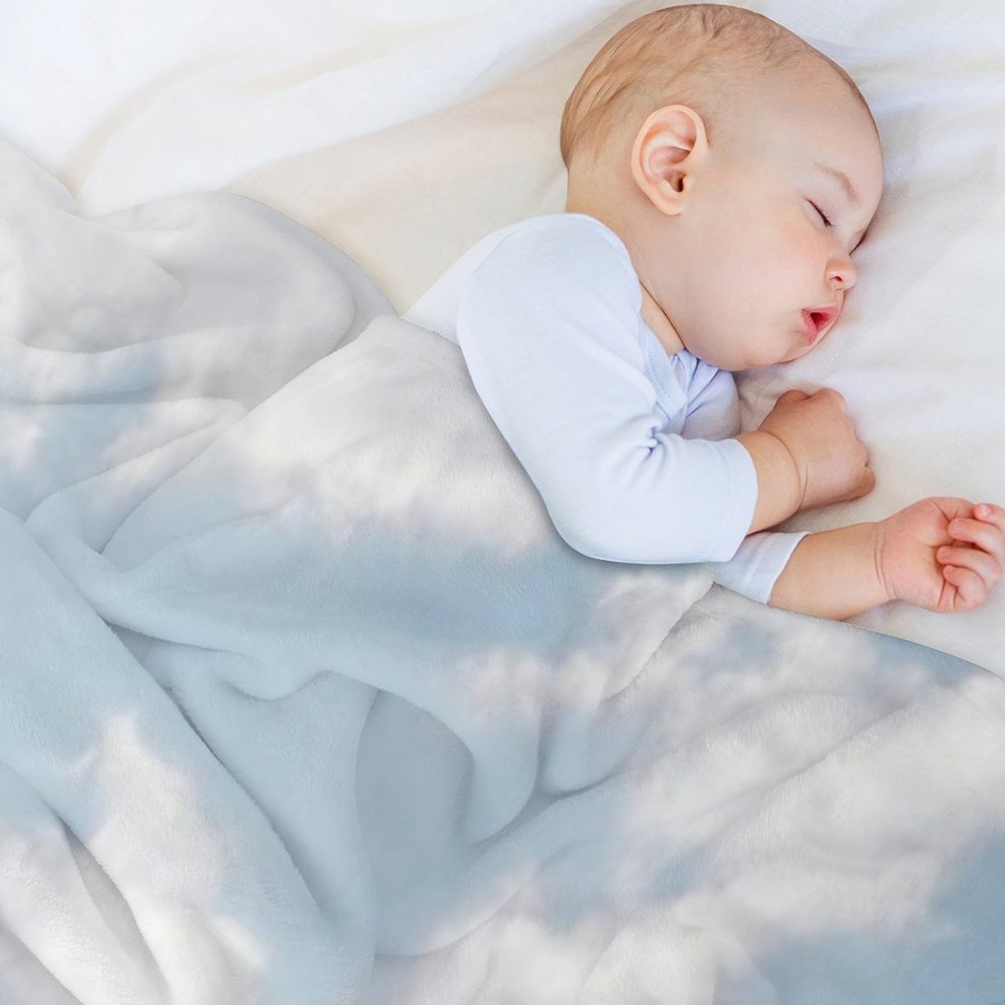 White Clouds Durable Throw Blanket