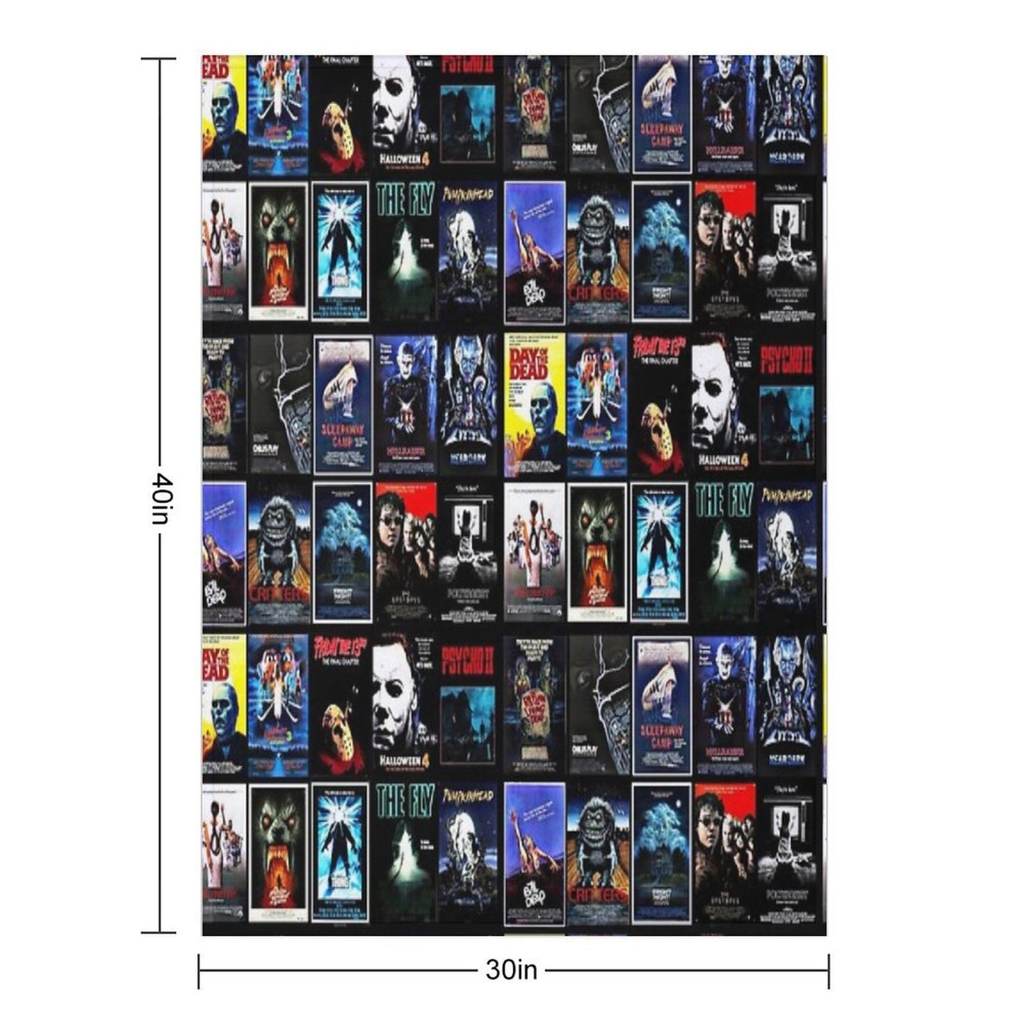 1980s Horror Classics Shrink-resistant Throw Blanket
