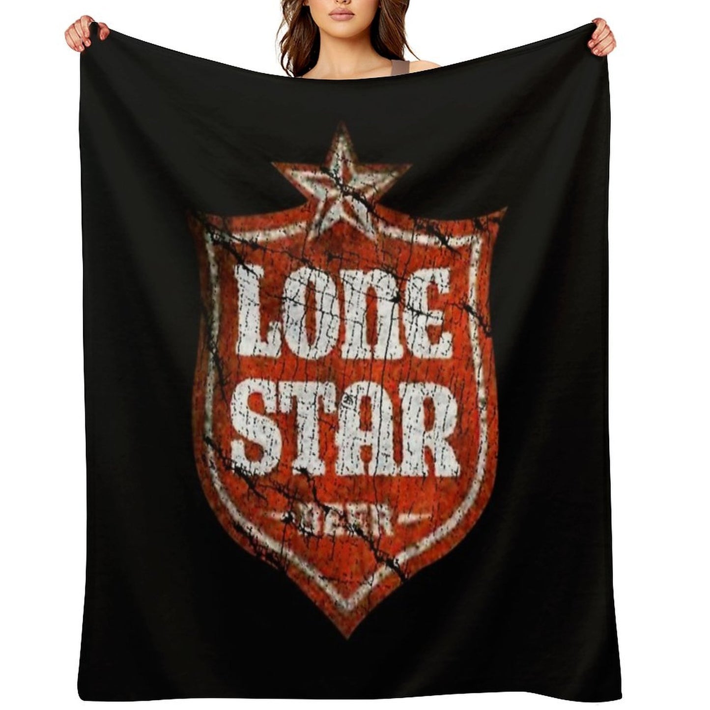 Vintage 1884 Beers Star Anti-pilling Throw Blanket
