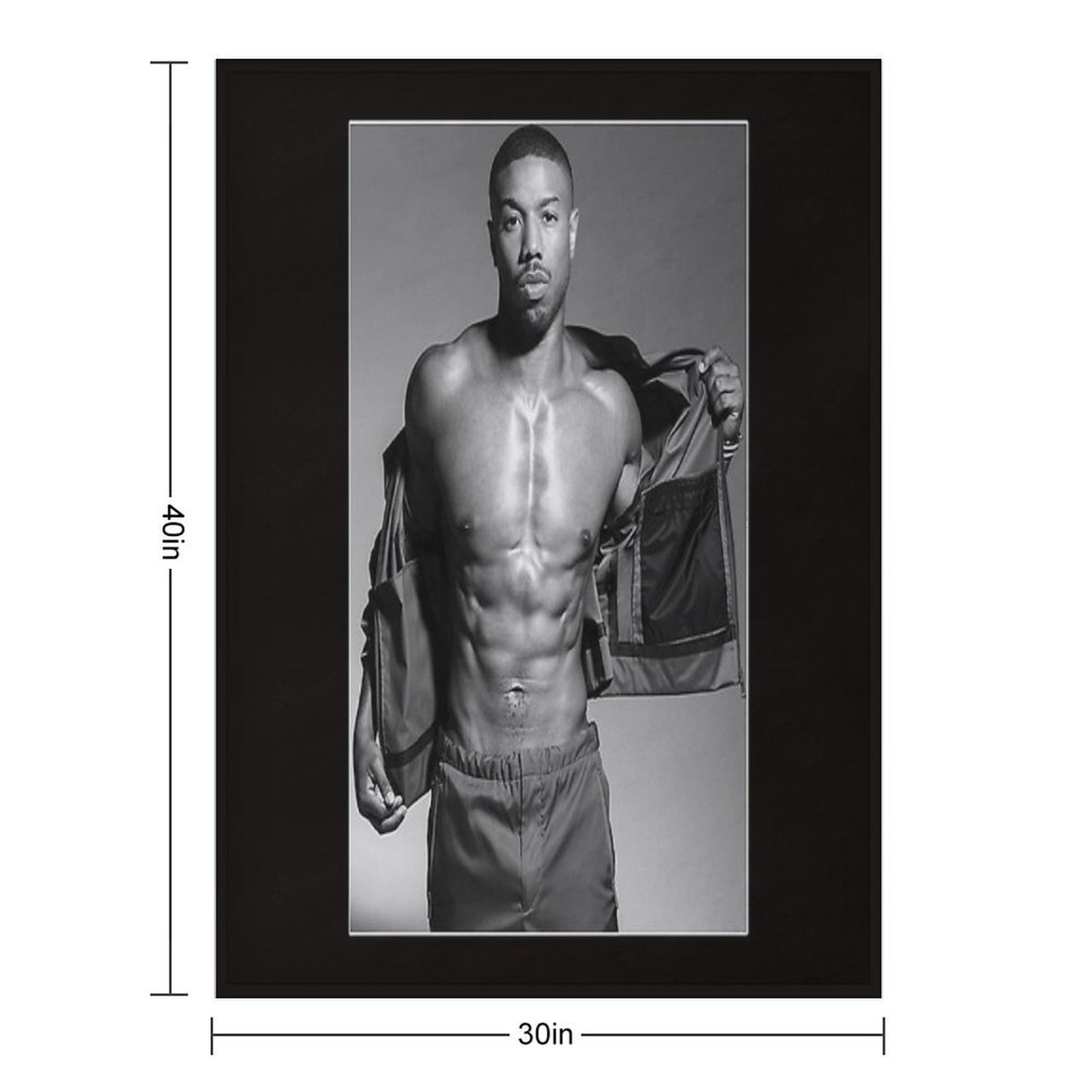 Michael B Jordan Fan Art & Merch Essential T-Shirt Gift-ready Throw Blanket