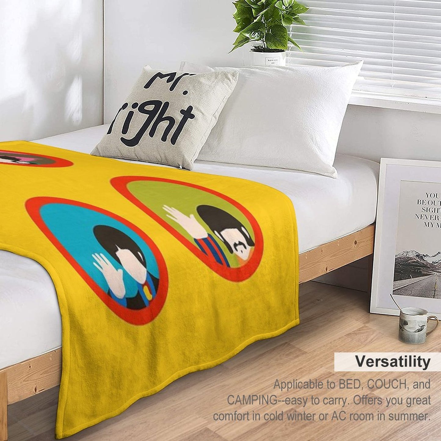 Yellow Submarine Minimal Quick-dry Throw Blanket