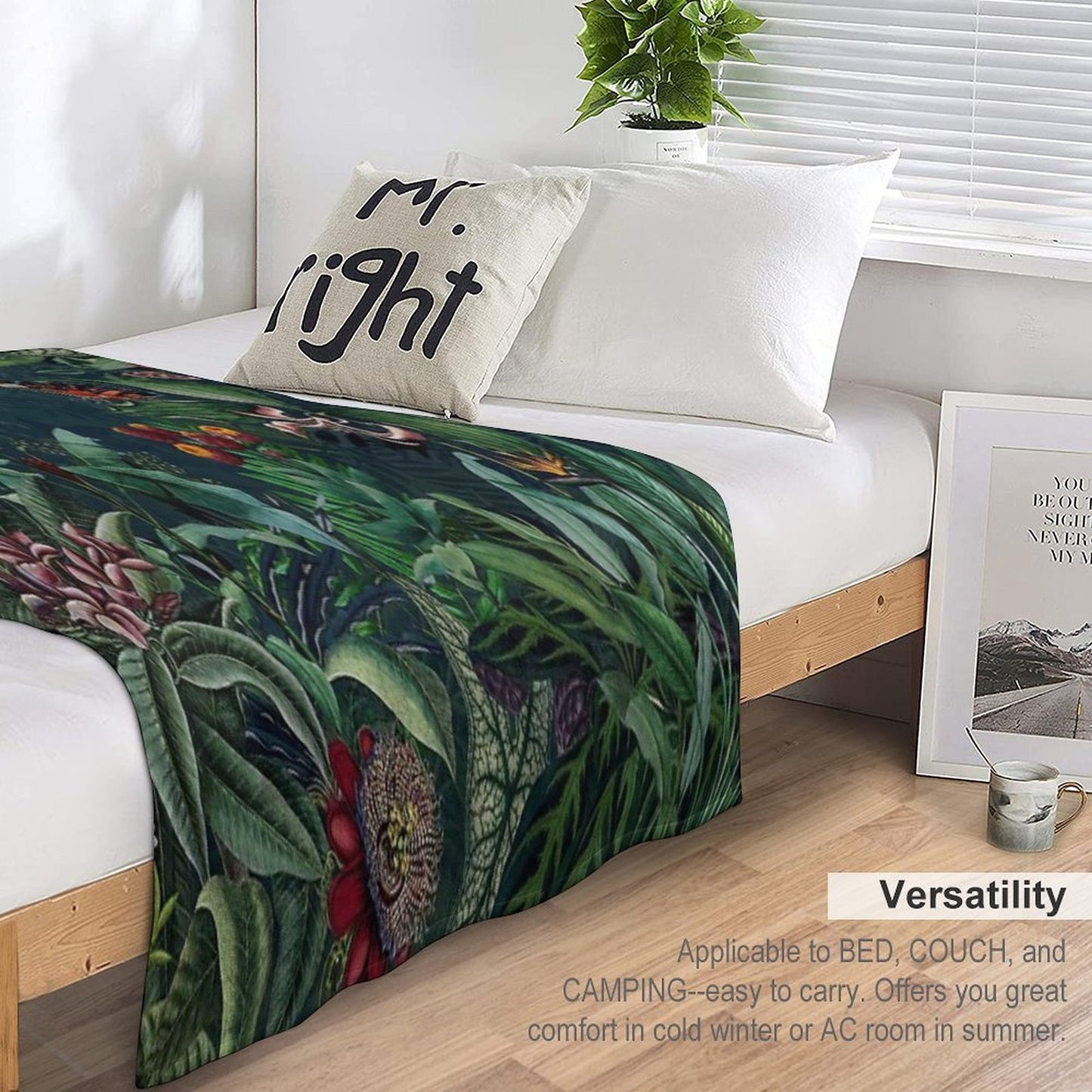Midnight Rainforest I Anti-pilling Throw Blanket