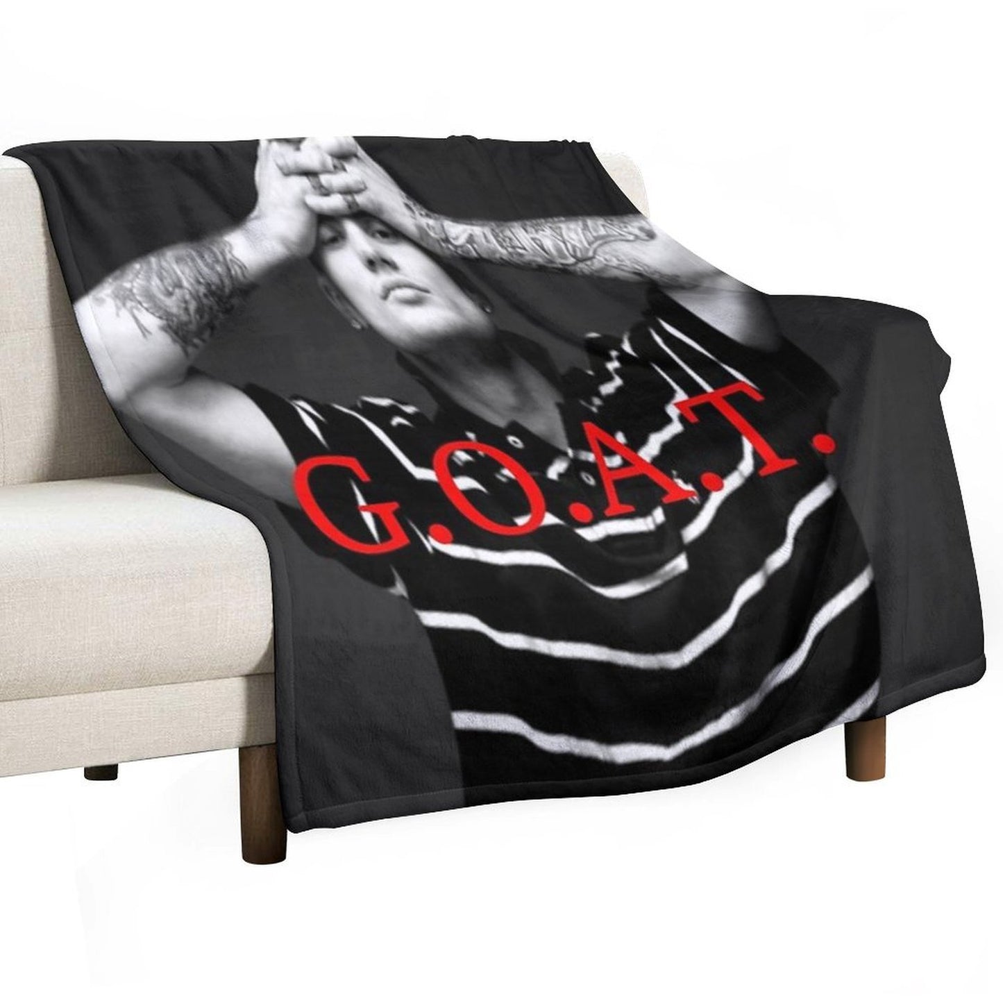 Kerser Rapper Goat Eshay Plush Throw Blanket