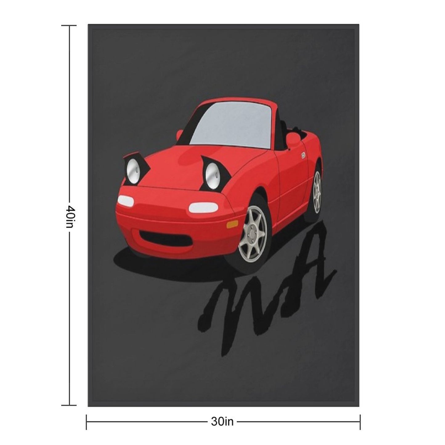 Miata NA Anti-pilling Throw Blanket