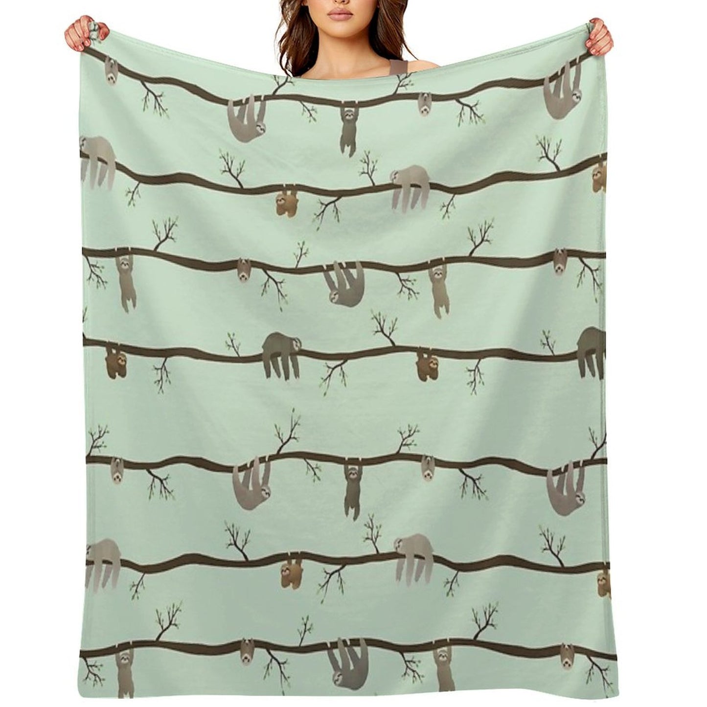 Sloths Plush Throw Blanket