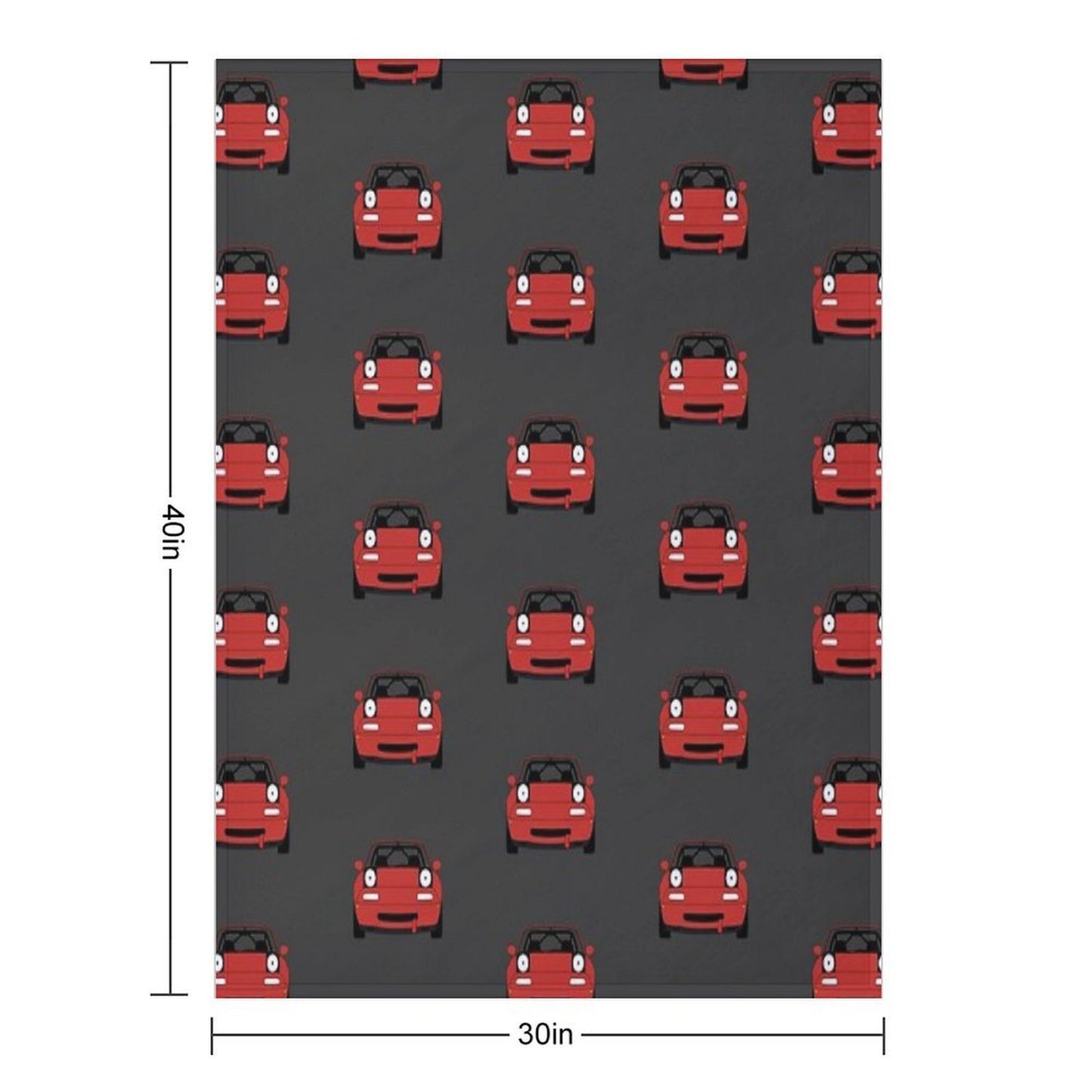 Miata Racecar Machine-washable Throw Blanket