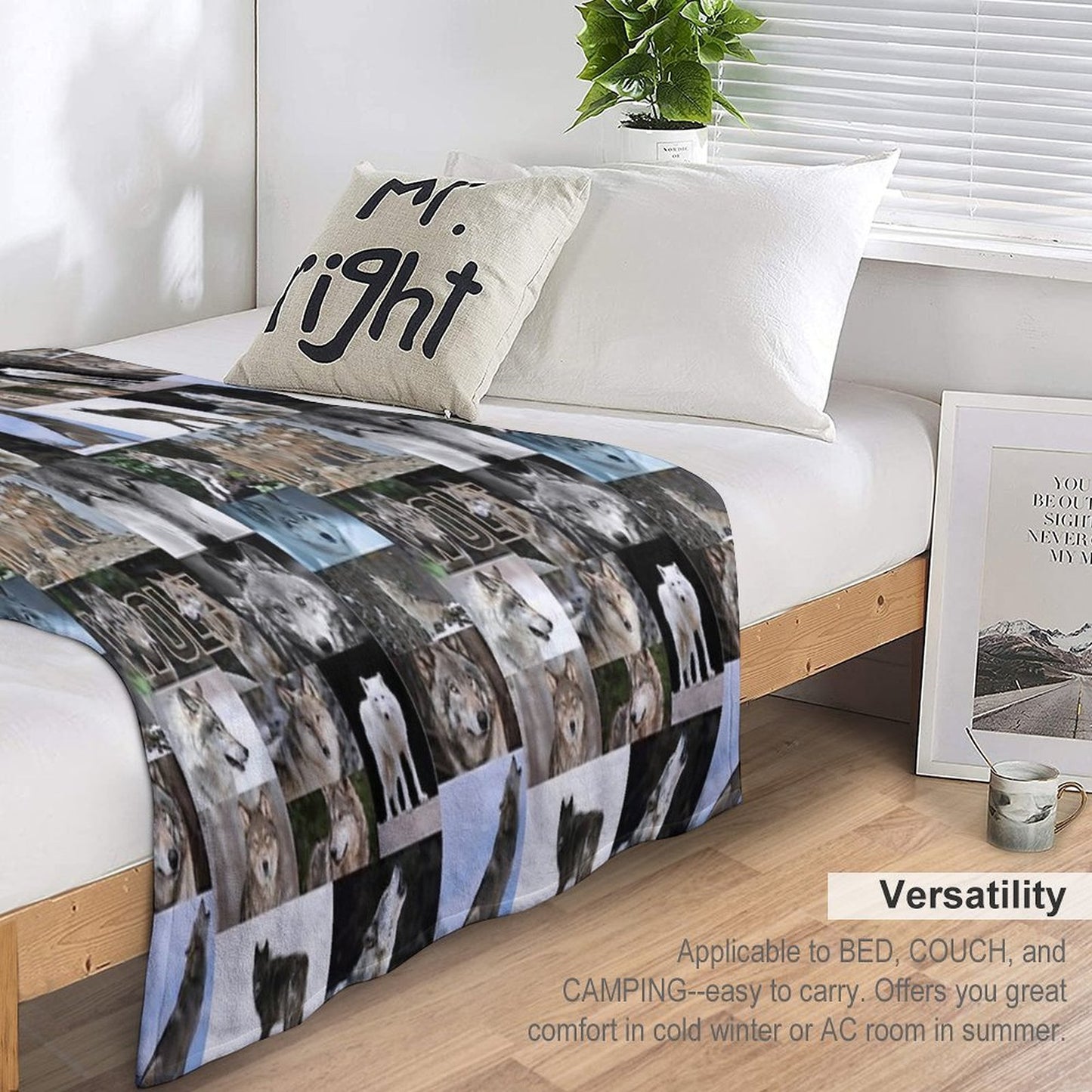 Worrisome Wolves Velvety-soft Throw Blanket