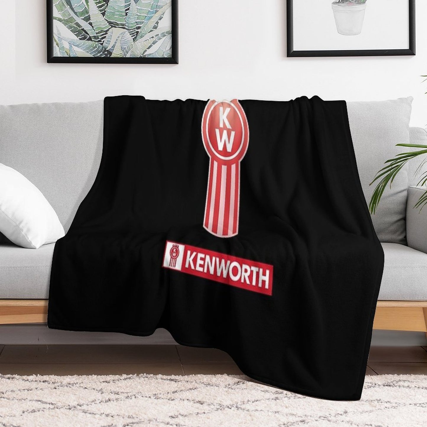 Kenworth Logo Truck Australian Comfort Throw Blanket