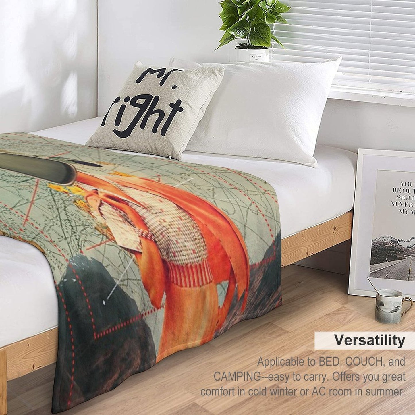 Antarctic Broadcast Wrinkle-free Throw Blanket