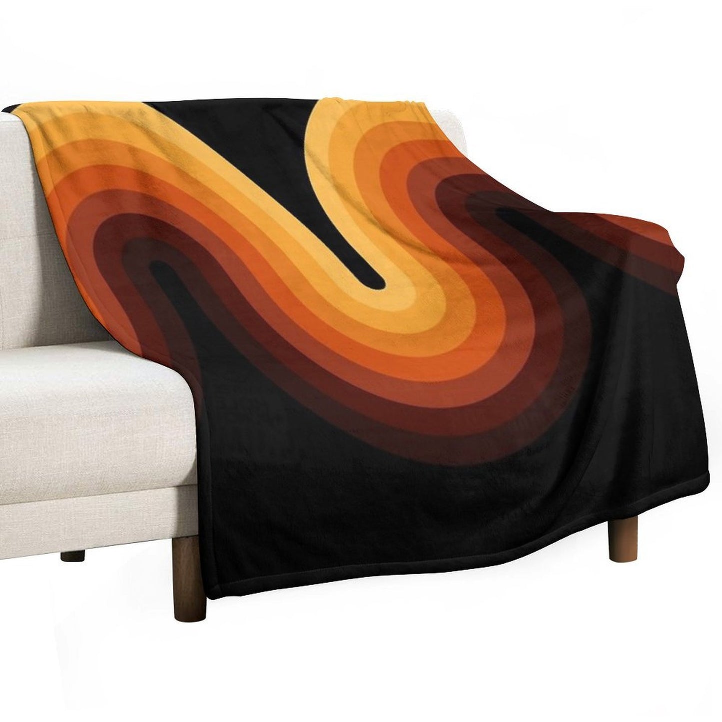 Retro Wave Anti-pilling Throw Blanket