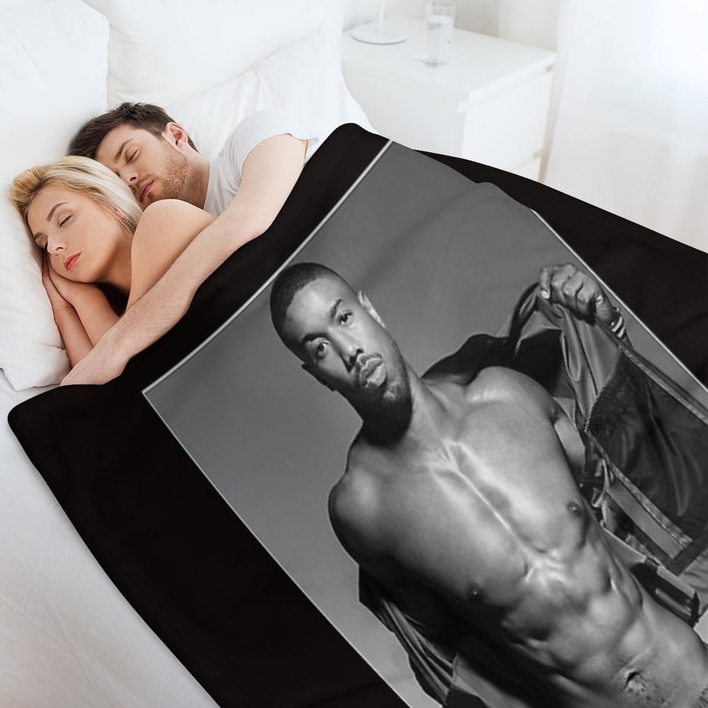 Michael B Jordan Fan Art & Merch Essential T-Shirt Gift-ready Throw Blanket