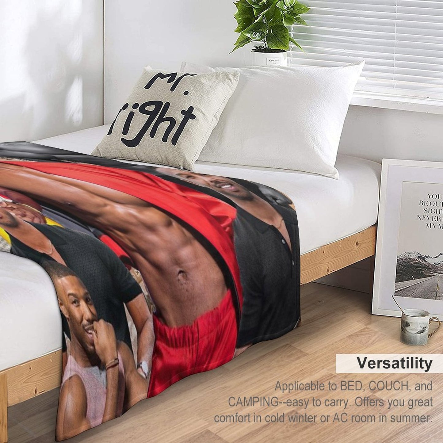 Michael B. Jordan Photo Collage Comfort Throw Blanket