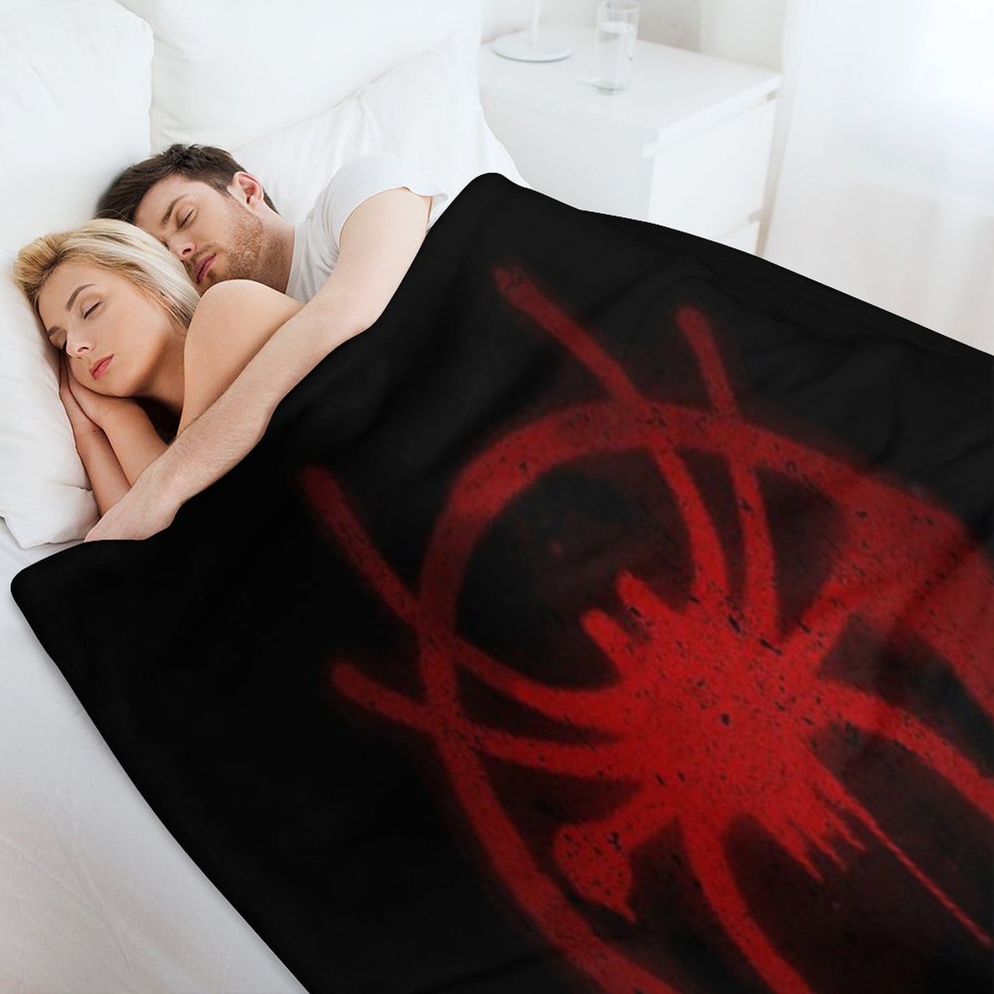 Miles Morales Spider Symbol Anti-pilling Throw Blanket