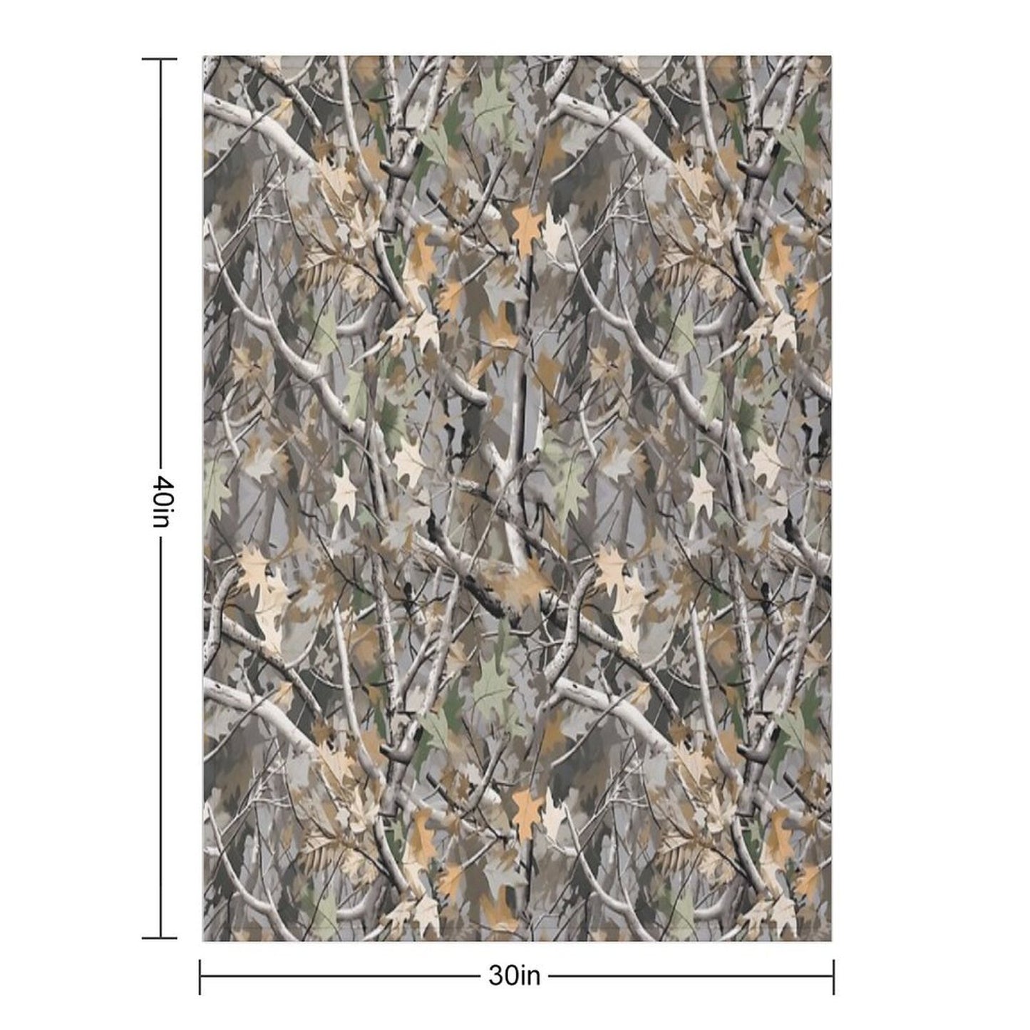 Camouflage Reel Tree Pattern Designs Versatility Throw Blanket