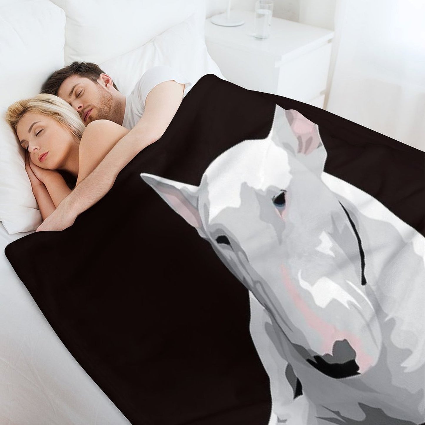 English Bull Terrier All-season Throw Blanket
