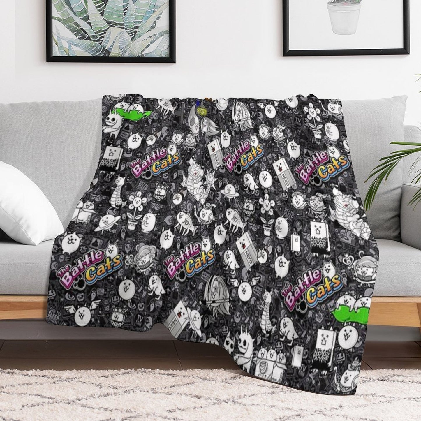Battle Cats Multi-functional Throw Blanket