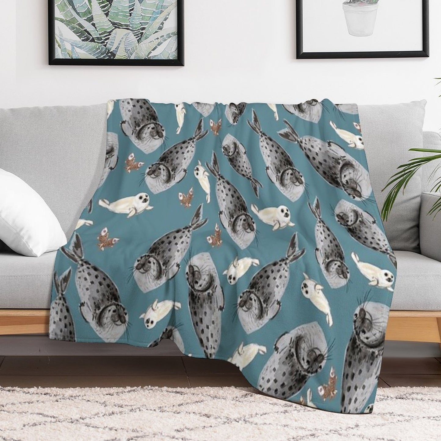 Common Seal Eco-conscious Throw Blanket
