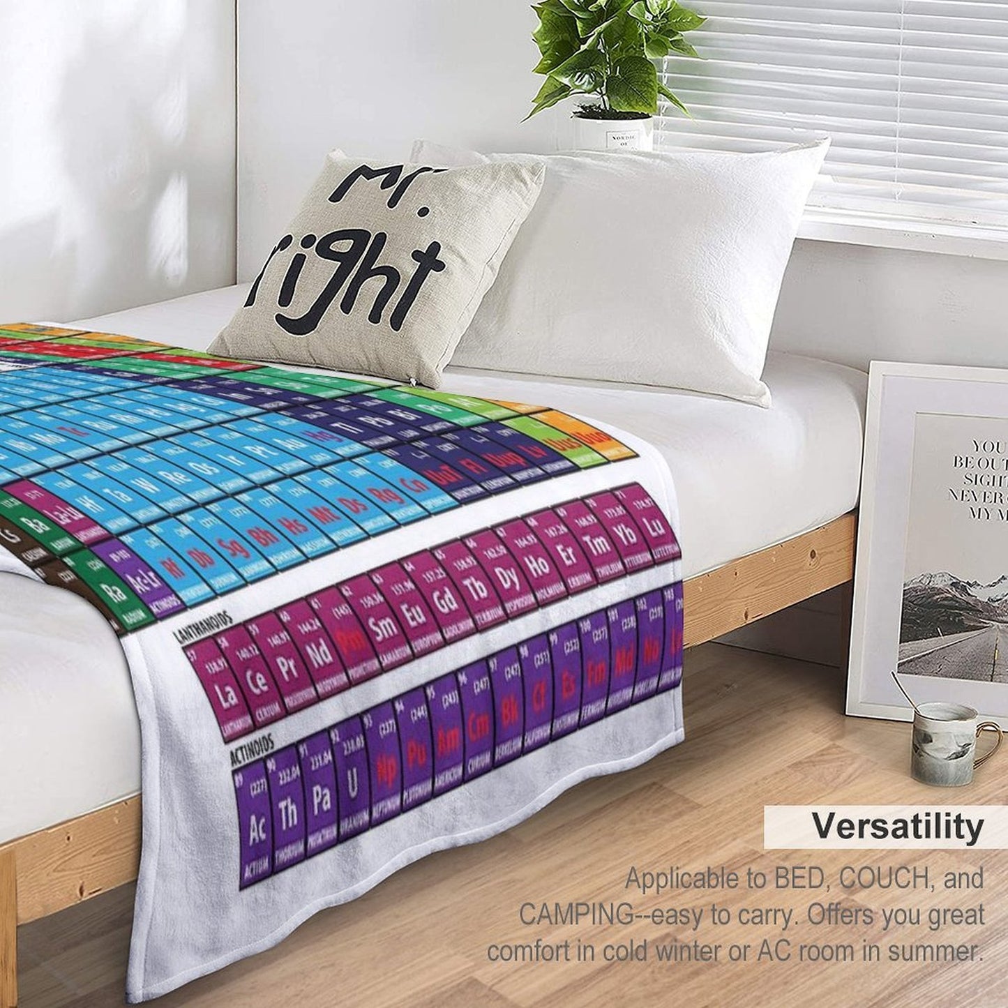 Periodic Table Of Elements Eco-conscious Throw Blanket