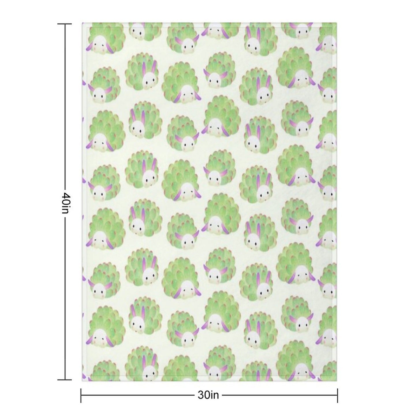 Sea Sheep Plush Throw Blanket