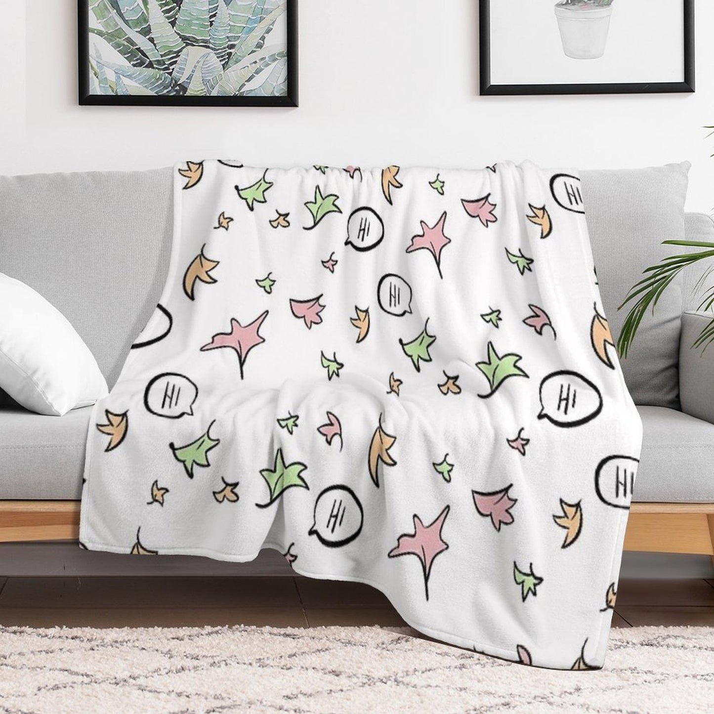 Heartstopper Netflix Nick Charlie Plush Throw Blanket