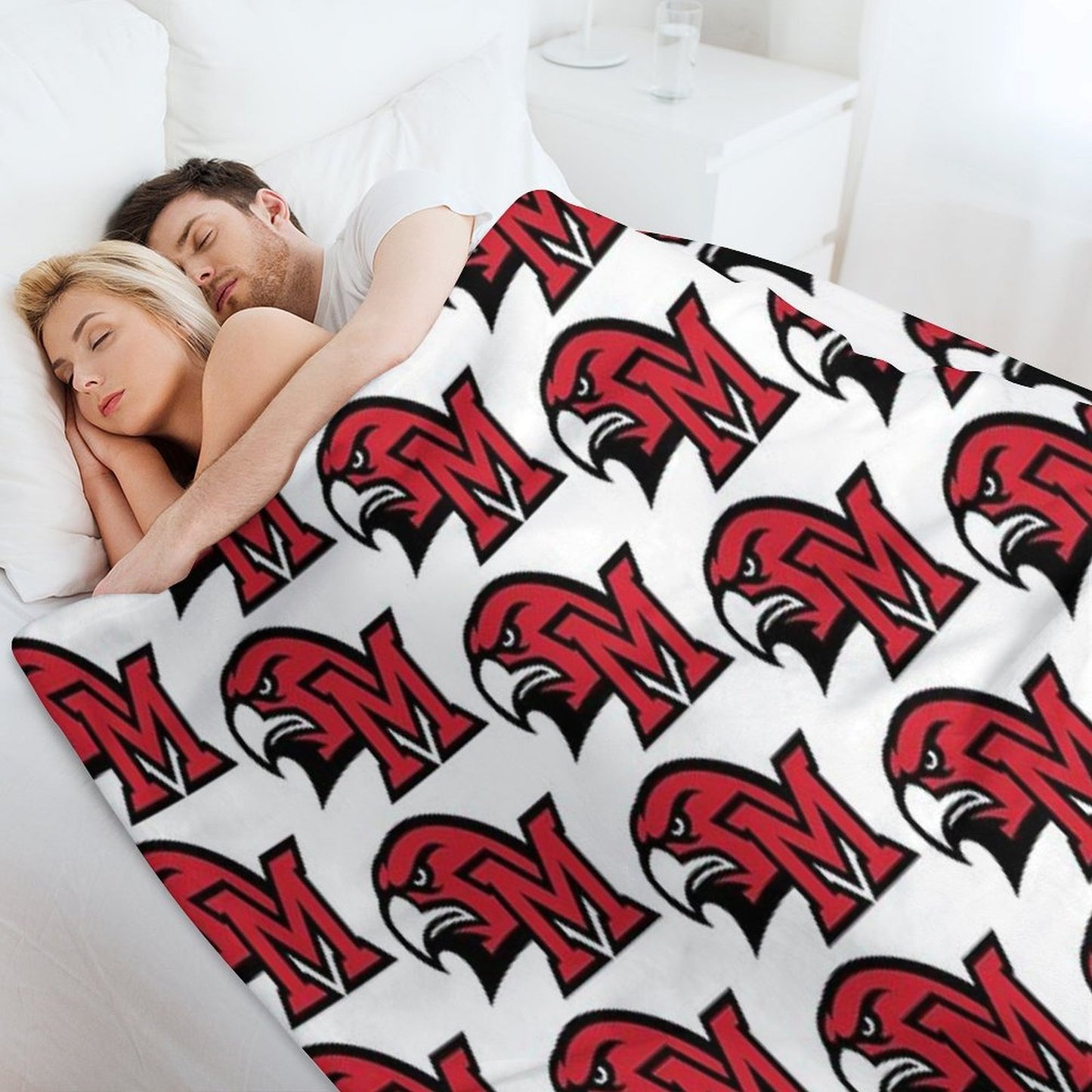 Miami University Oxford Oh Durable Throw Blanket