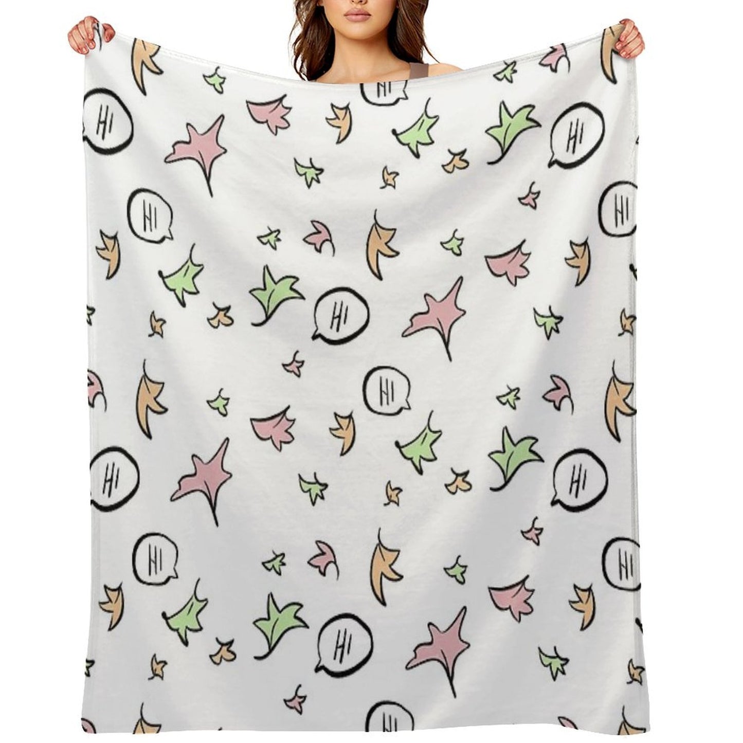 Heartstopper Netflix Nick Charlie Plush Throw Blanket