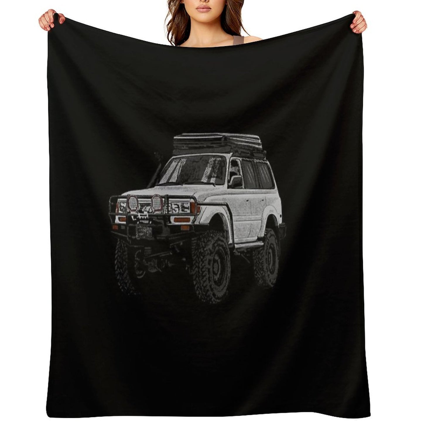 Landcruiser T-ShirtLc80 Yota Quick-dry Throw Blanket
