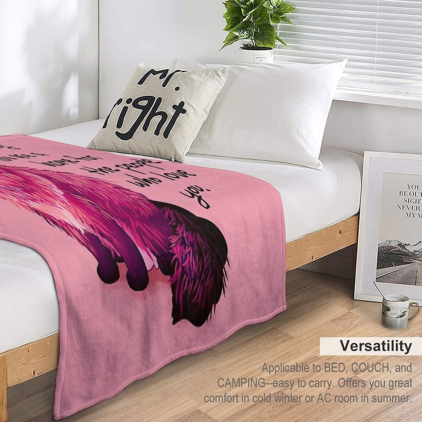 You Are A Home for The People Who Love You Norwegian Forest Cat Velvety-soft Throw Blanket