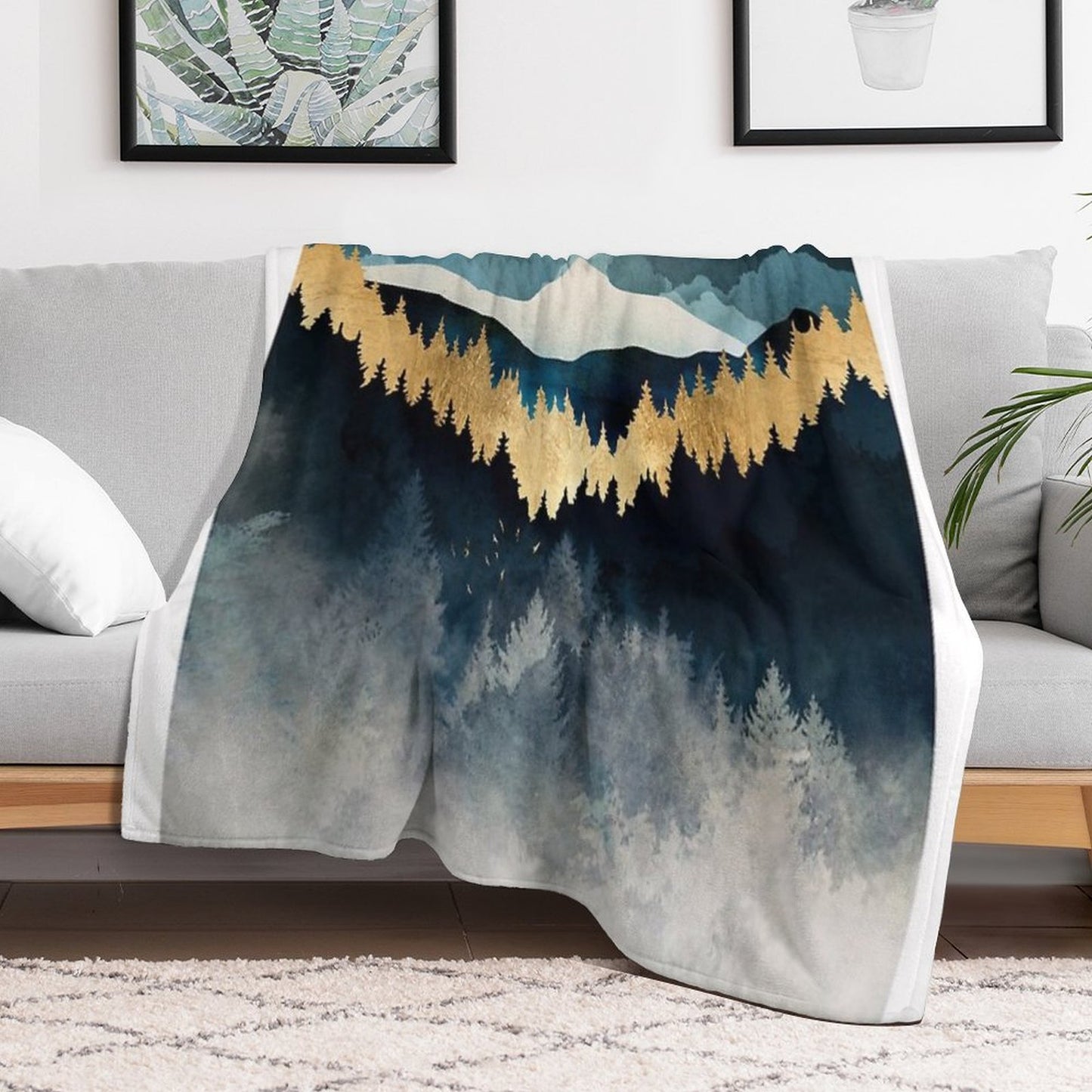 Indigo Night Durable Throw Blanket