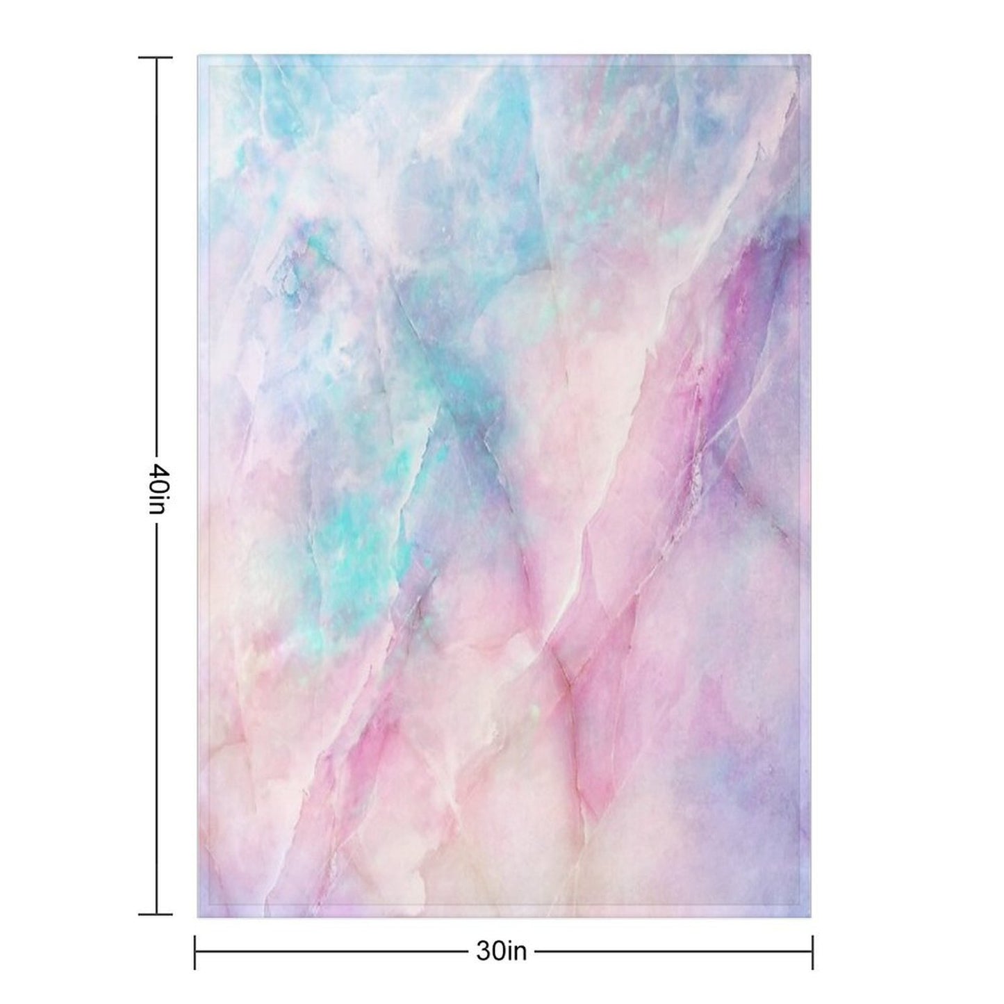 Iridescent Marble Anti-pilling Throw Blanket