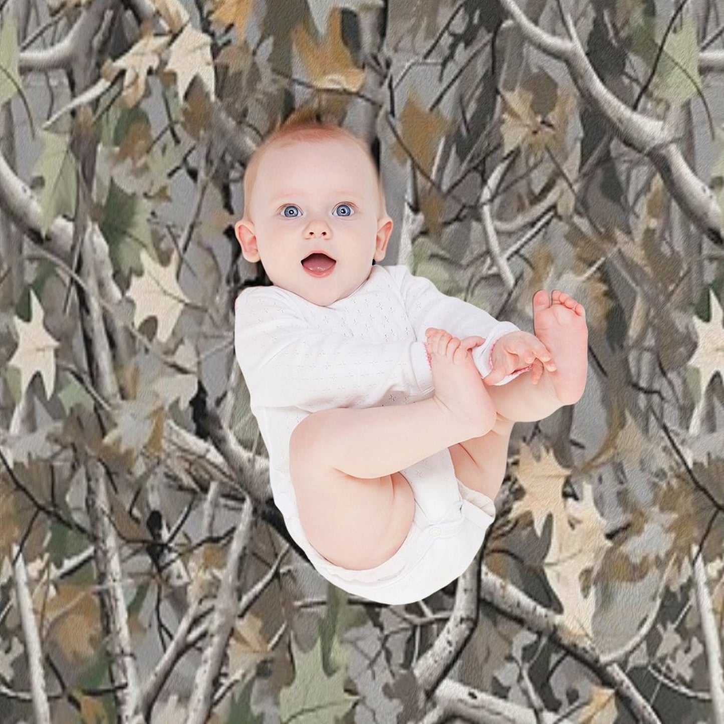 Camouflage Reel Tree Pattern Designs Versatility Throw Blanket