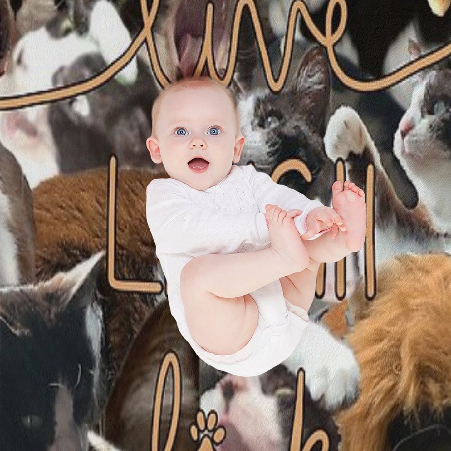 Live, Laugh, Lick Versatility Throw Blanket